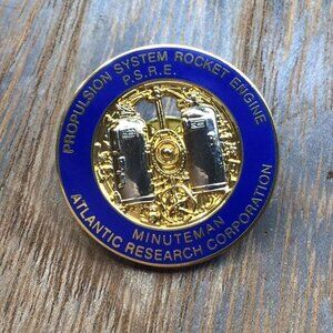 Atlantic Research Corporation Propulsion System Rocket Engine Lapel Pin RARE